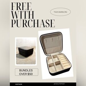 Travel Jewellery Box - Black